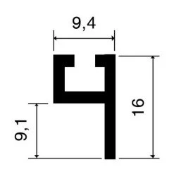 Profil Porte-joint 4110 VACHETTE L.2.25 M - 866992
