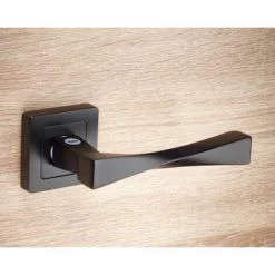 Poignée De Porte Carré De 7, Noir, YALE Verona, Cylindre Euro Vachette -E-boutique VACHETTE 54496961 4