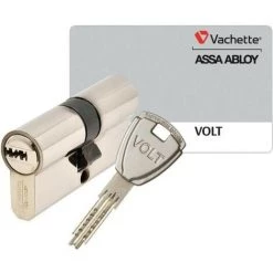 Vachette VOLT Cylindre De Serrure 30x40 Mm Pour Porte Entrée, 6 Goupilles, 4 Clés Incopiables