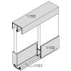 Rail Du Bas 1151 Argent VACHETTE Pour Vitrine Coulissante - 5 Mètres - 343141
