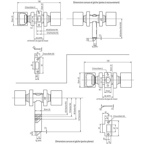 VACHETTE Serrure Modèle V60 2 VACHETTE Serrure Modèle V60 – Image 2