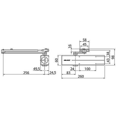 VACHETTE Fermeporte Modèle DC300 - Noir 2 VACHETTE Fermeporte Modèle DC300 - Noir – Image 2
