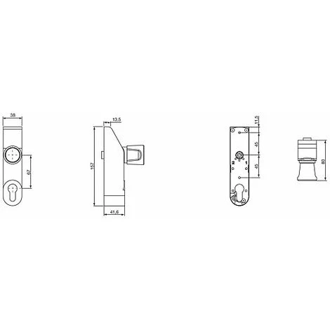 VACHETTE Accessoire Pour Série 6500 ALPHA BM Et 1600 ALPHA BM Module Douverture Béquille Débrayable - Blanc 2 VACHETTE Accessoire Pour Série 6500 ALPHA BM Et 1600 ALPHA BM Module Douverture Béquille Débrayable - Blanc – Image 2