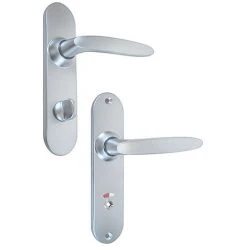 VACHETTE Ensemble Sur Petite Plaque En Zamak Finition Chromé Velours JAZZ Condamnation Avec Voyant