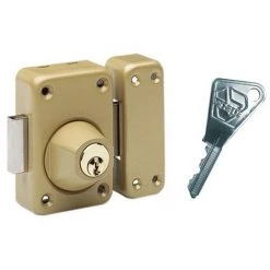 Verrou Mécanique 7643 VACHETTE - 2 Entrées - V136 - Vernis - Cylindre L.40 - 16152000 - Bronze