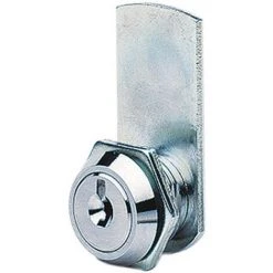 Barillet Batteuse Courte à Paillettes Chromé, 1/2 Tour, 2 Clés Vachette