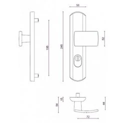 Ensemble De Porte Palière Renforcées Clé I - Blindé - Chromé Velours - Muze VACHETTE 201070 - 201070 9 Ensemble De Porte Palière Renforcées Clé I - Blindé - Chromé Velours - Muze VACHETTE 201070 - 201070 -E-boutique VACHETTE 60278522 5