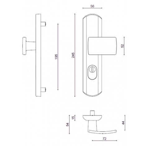 Ensemble De Porte Palière Renforcées Clé I - Blindé - Chromé Velours - Muze VACHETTE 201070 - 201070 5 Ensemble De Porte Palière Renforcées Clé I - Blindé - Chromé Velours - Muze VACHETTE 201070 - 201070 – Image 5
