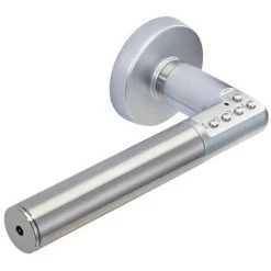 VACHETTE Ensemble à Code Sur Rosace Handle BEZAULT Chromé Velours 4320 - Gauche - 0820055