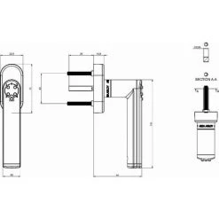 VACHETTE Ensemble à Code Sur Rosace Handle BEZAULT Chromé Velours 4320 - Gauche - 0820055 -E-boutique VACHETTE 7569 4