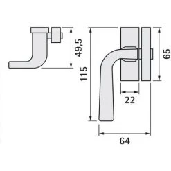 VACHETTE Levier Gauche 1911 Avec Gâche à Plat BEZAULT - 0099604