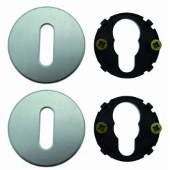 VACHETTE Paire Rosette 6600 Argent BEZAULT - Clé L - 0125853